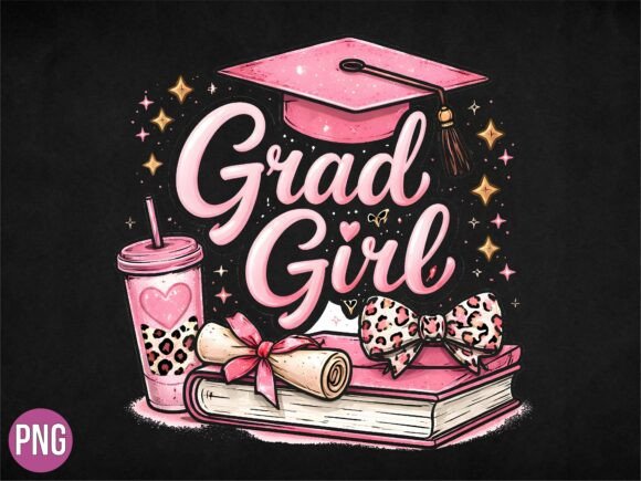 Download Pink Grad Girl Graduation Class 2026 PNG - 2026 Collection