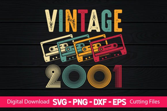 Download Vintage 2001 22th Birthday Gifts - Premium Bundle