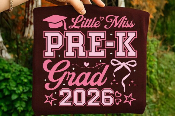 Download Little Miss Pre-K Grad 2026 PNG SVG, - 2026 Collection